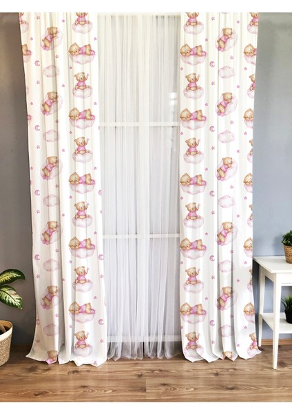 Baskılı Desenli Çocuk ve Bebek Odası Fon Perde
