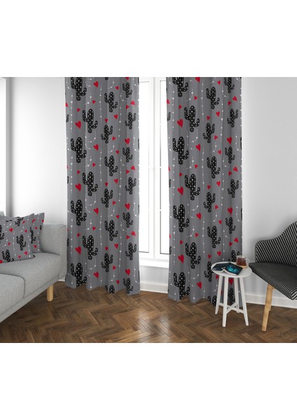 Evmila Çocuk Odası Desenli Fon Perde