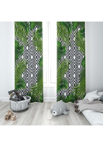 Evmila Çocuk Odası Desenli Fon Perde