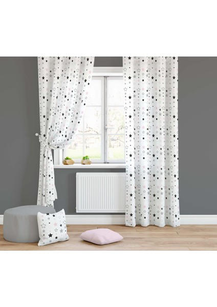 Evmila Çocuk Odası Desenli Fon Perde