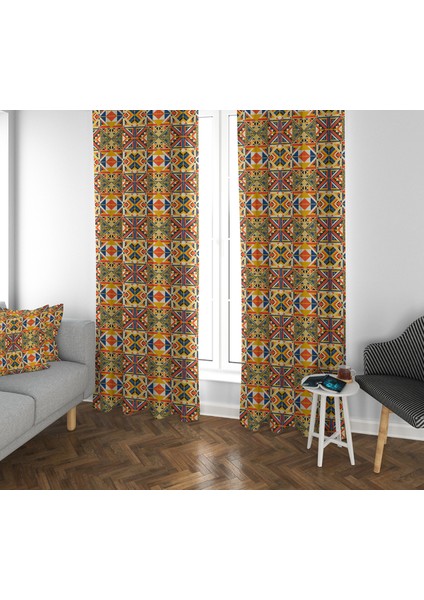 Evmila Çocuk Odası Desenli Fon Perde