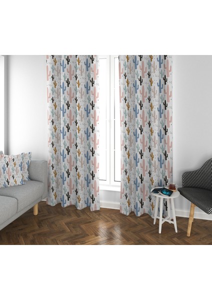 Evmila Çocuk Odası Desenli Fon Perde
