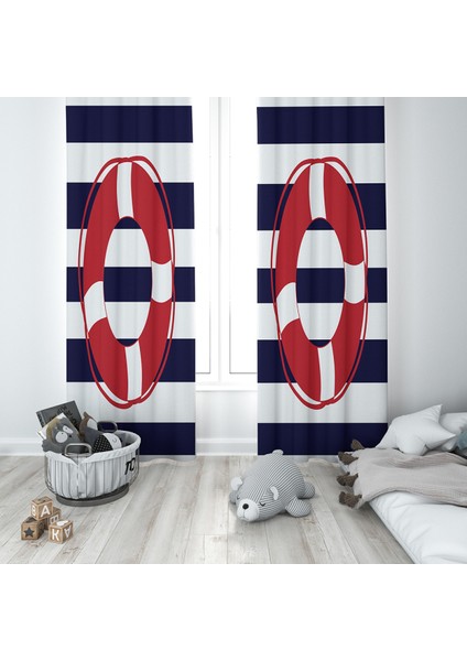 Evmila Çocuk Odası Desenli Fon Perde