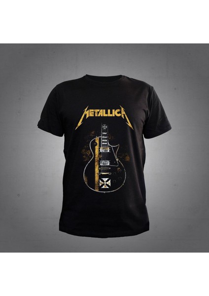 Gitar Metallıca Siyah Tshirt