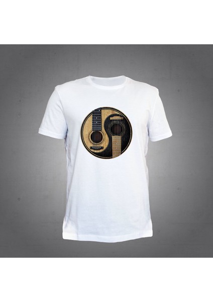 Gitar Tshirt Beyaz