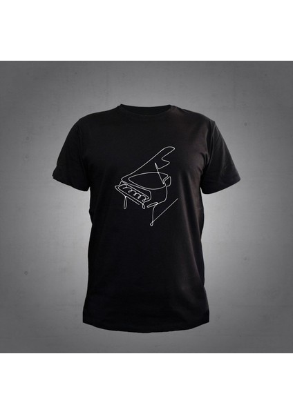 Piyano Siyah T-Shirt