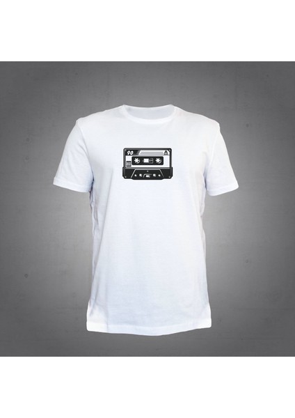 Kaset Beyaz T-Shirt
