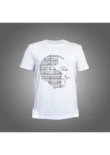 Atatürk Nota T-Shirt Beyaz