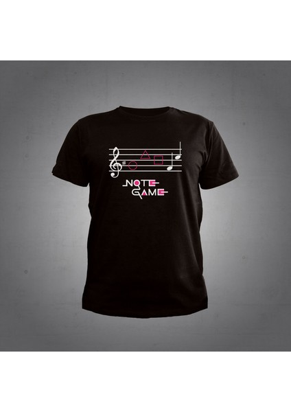 Note Game Siyah Tshirt