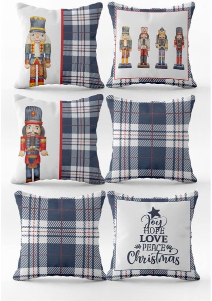 Yılbaşı Özel 6`lı Kırlent Kılıfı Seti