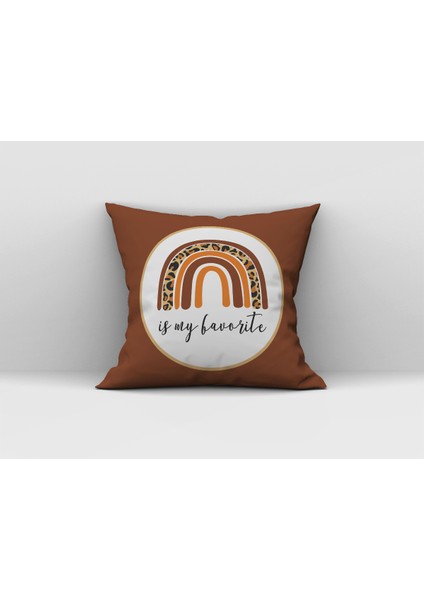 Gökkuşağı Desenli Kırlent Kılıfı