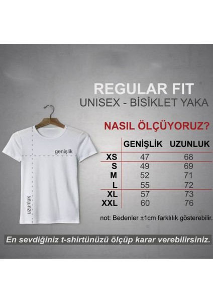 Herşey Nota Keman  Beyaz Unisex Tshirt