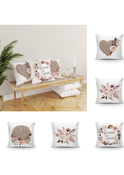Dekoratif Kırlent Kılıf 5'li Set