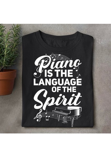 Piyano Çalmak Problem Çözer Unisex Tshirt