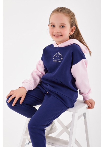 Kız Çocuk Kapşonlu Eşofman Takım