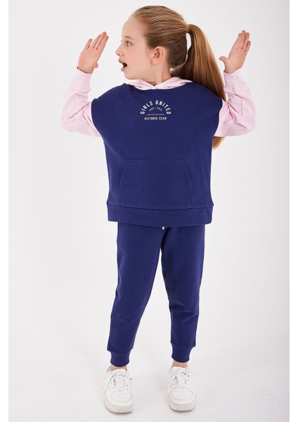 Kız Çocuk Kapşonlu Eşofman Takım modelleri