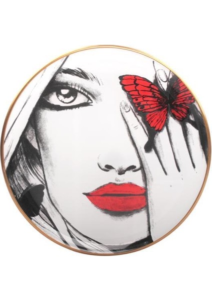 Red Lady Tekli Servis Tabak 26CM