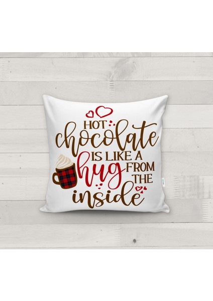 Dekoratif Yılbaşı Desenli Kırlent Kılıfı