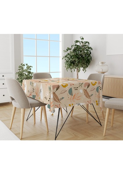 Baskılı Kadife Kumaş Masa Örtüsü