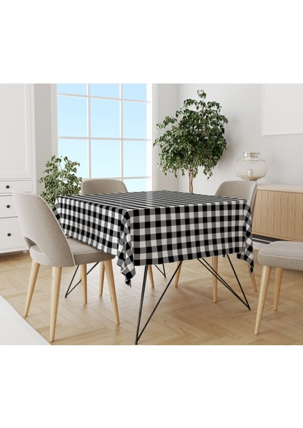 Baskılı Kadife Kumaş Masa Örtüsü