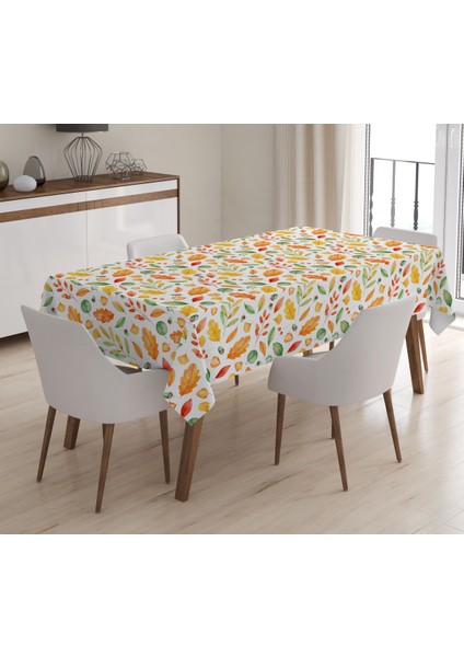 Baskılı Kadife Doku Masa Örtüsü