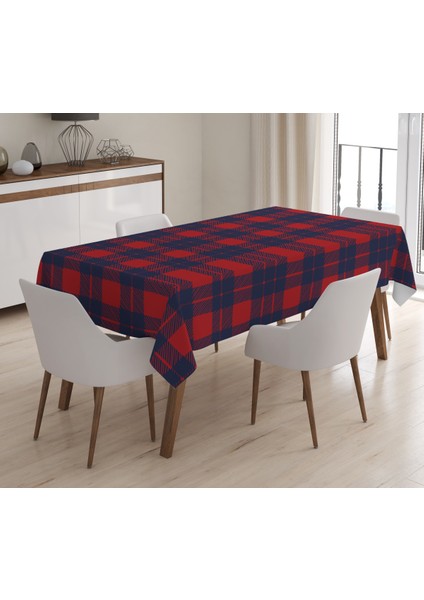 Baskılı Kadife Doku Masa Örtüsü