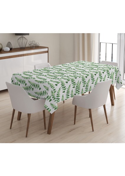 Baskılı Kadife Doku Masa Örtüsü