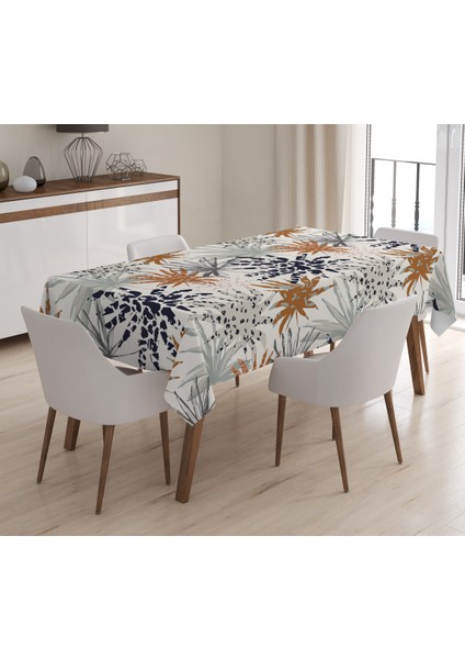 Baskılı Kadife Doku Masa Örtüsü