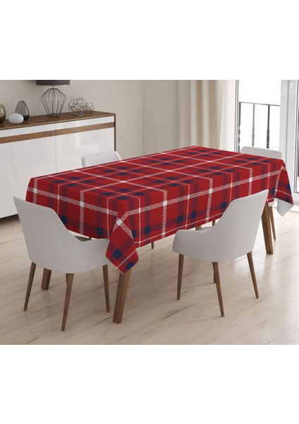 Baskılı Kadife Doku Masa Örtüsü