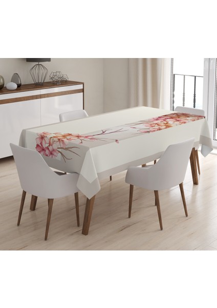 Evmila baskılı Kadife Kumaş Masa Örtüsü