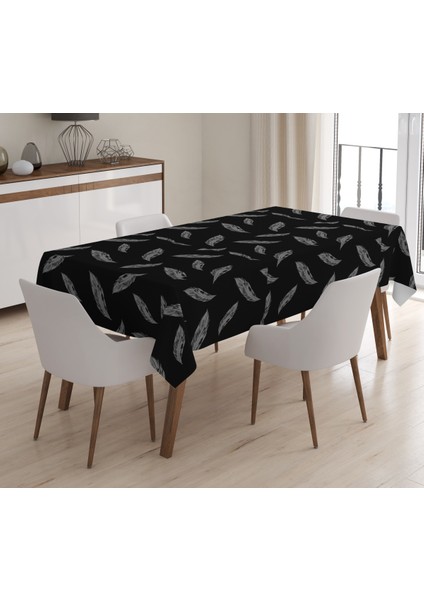 Baskılı Kadife Doku Masa Örtüsü
