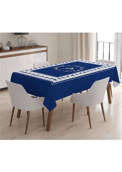 Yılbaşı Özel Geyik Desenli Masa Örtüsü