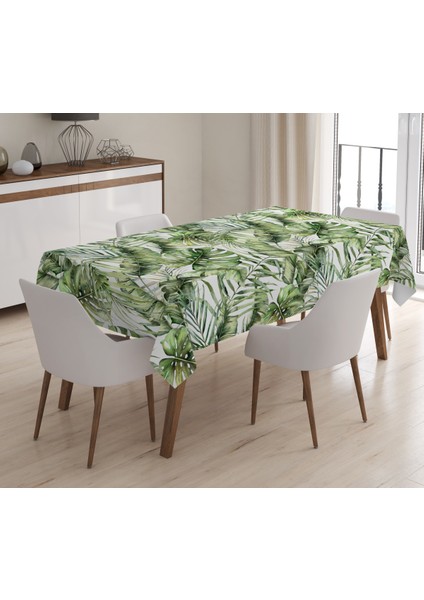 Baskılı Kadife Doku Masa Örtüsü