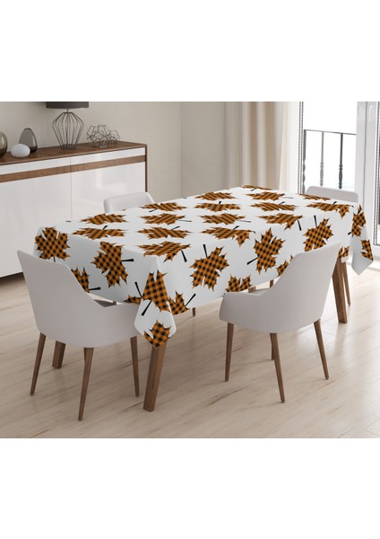 Baskılı Kadife Doku Masa Örtüsü