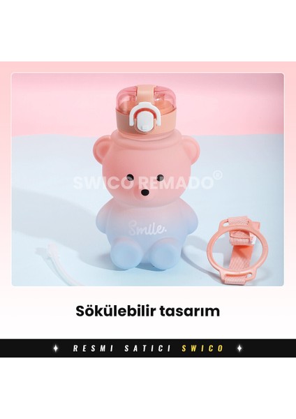 Ayı Modeli Çocuk Su Şişesi 800ML (Yurt Dışından) fırsatları