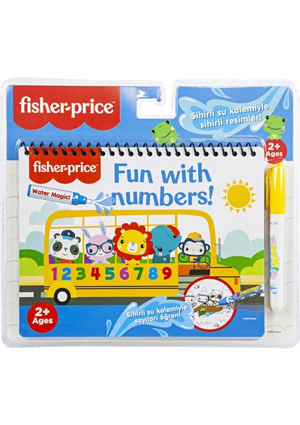 Fisher Price Water Painting Sayılar Sulu Kalem ile Boyama Kitabı