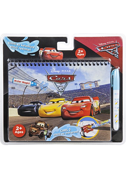 Magic Water Painting - Lisanslı Disney Cars Şimşek McQueen Özel Sulu Kalem ile Sihirli Boyama Kitabı