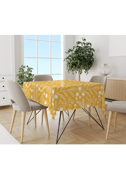 Baskılı Kadife Kumaş Masa Örtüsü