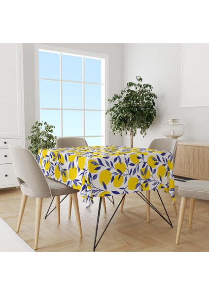 Baskılı Kadife Kumaş Masa Örtüsü