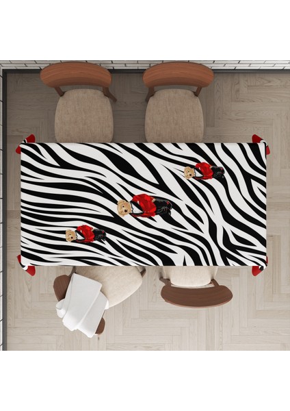 Teddy Desenli Masa Örtüsü