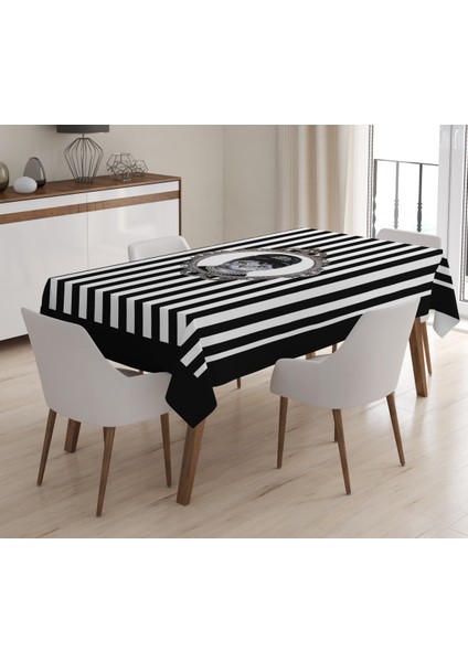 Kedi Tablosu Desenli Masa Örtüsü