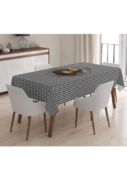 Tablo Desenli Masa Örtüsü