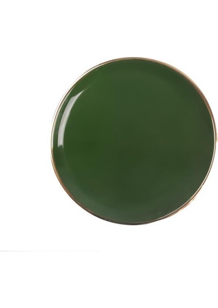 Solid Yeşil Pasta Tabak 21CM