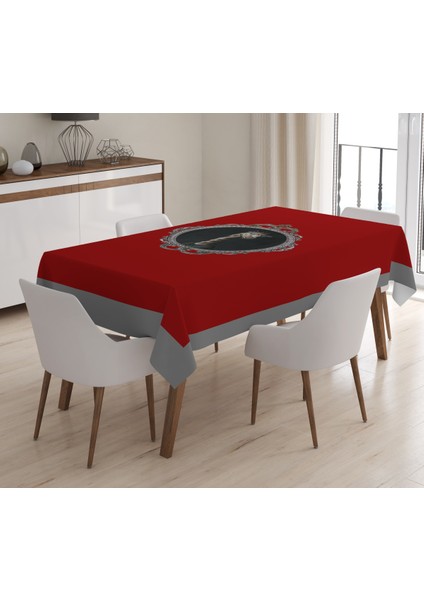 Zürafa Tablosu Desenli Masa Örtüsü