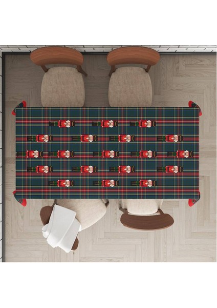 Yılbaşı Özel Kurşun Asker Desenli Masa Örtüsü