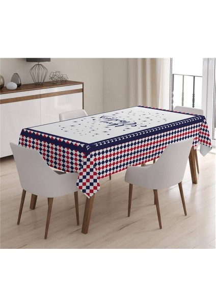 Yılbaşı Özel Merry Christmas Yazılı Masa Örtüsü