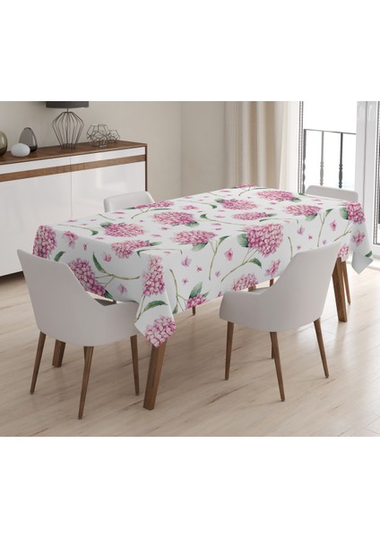 Baskılı Kadife Doku Masa Örtüsü