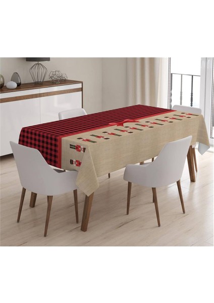 Yılbaşı Özel Kurşun Asker Desenli Masa Örtüsü