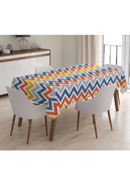 Baskılı Kadife Doku Masa Örtüsü