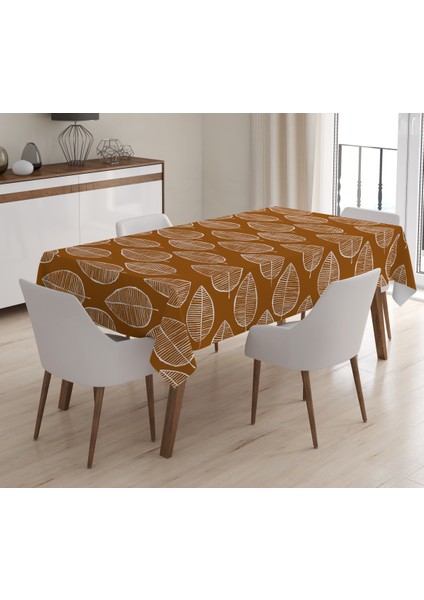 Baskılı Kadife Doku Masa Örtüsü
